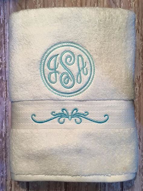 Gorgeous Monogrammed Towel Embroidery Monogram Machine Embroidery