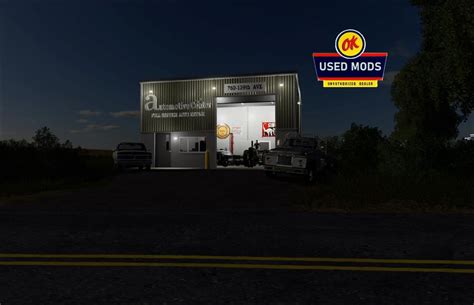 Fs19 Automotive Center Local Garage With Workshop V10