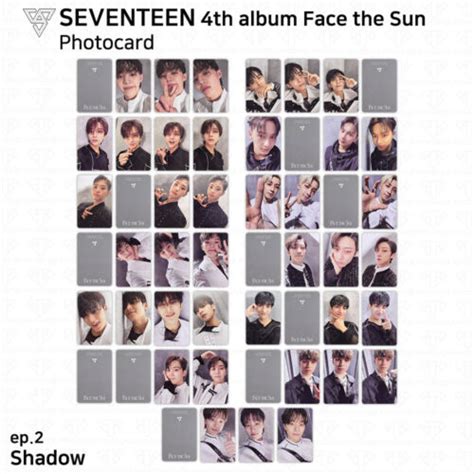 Seventeen Th Album Face The Sun Official Photocard Ep Shadow Ver