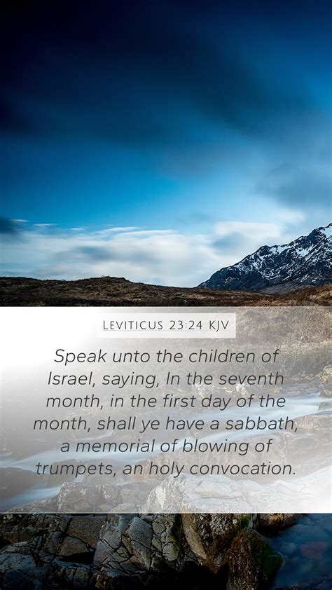 Leviticus 2324 Kjv Mobile Phone Wallpaper Speak Unto The Children Of