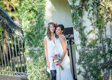 california villa modern lesbian wedding