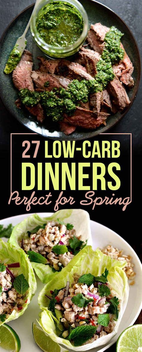 With recipes for every meal of the day, and even a sweet treat or two, these recipes to help lower cholesterol will help you build the healthy meals you need to improve your health without sacrificing flavor. 27 Low-Carb Dinners That Are Great For Spring | Healthy ...