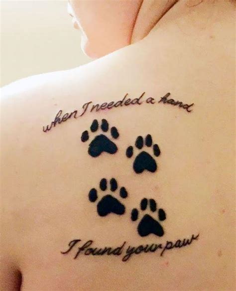 35 Cute Paw Print Tattoos For Your Inspiration Cuded