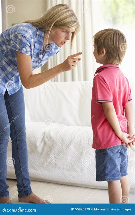 Mother Telling Off And Discipline Naughty Daughter Royalty Free Stock Photo Cartoondealer Com