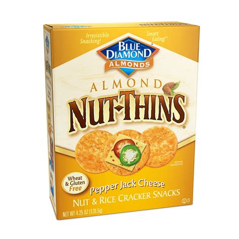 Nut Thins Gluten Free Crackers Pepper Jack Cheese 425 Oz Walmart