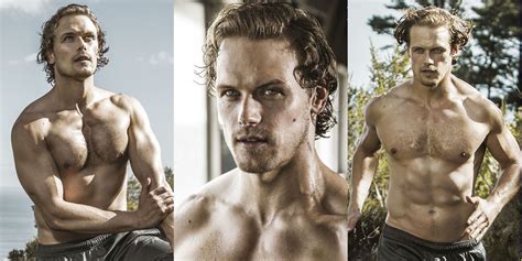 Sam Heughan’s Shirtless Workout Photos Are So Sexy Magazine Sam Heughan Shirtless Just