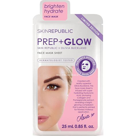 Skin Republic Brighten And Hydrate Face Mask Prep And Glow 42864 25ml