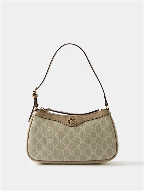 Beige Ophidia Small Gg Supreme Canvas Shoulder Bag Gucci Matches Uk