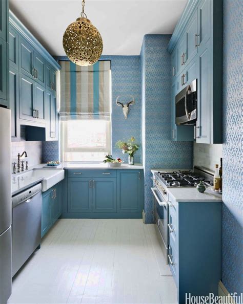 Kitchen Cabinets Home Depot | Blue kitchen decor, Kitchen design small