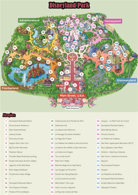 Mapa Da Disney Paris Em  Para Imprimir Viajar Paris