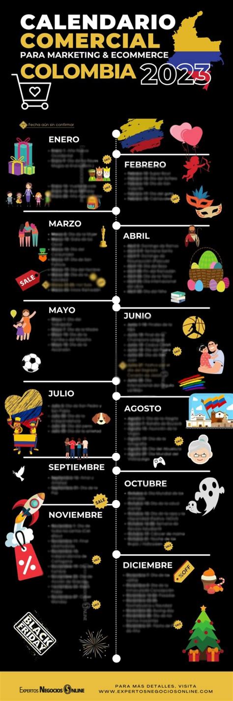 Calendario Comercial Colombia 2023 Festivos Y Fechas Especiales