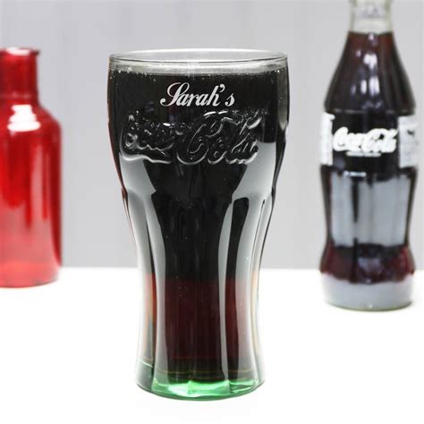 As timeless as they are functional! personalised coca cola glass by lisa angel homeware ...