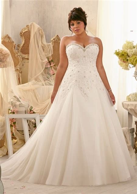 Princess A Line Sweetheart Organza Lace Draped Plus Size Wedding Dress