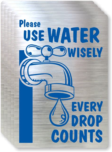 Please Use Water Wisely Sign Conserve Water Sign Sku Lb 1586