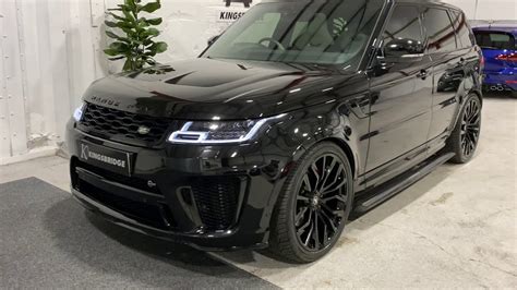 2018 Range Rover 50 V8 Svr Black With Two Tone Interior And 23 Urban