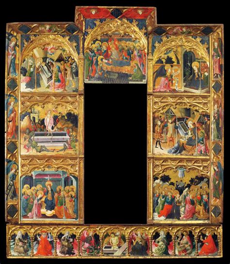 Altarpiece Of The Seven Joys Of The Virgin Mary By Nicolau Pere