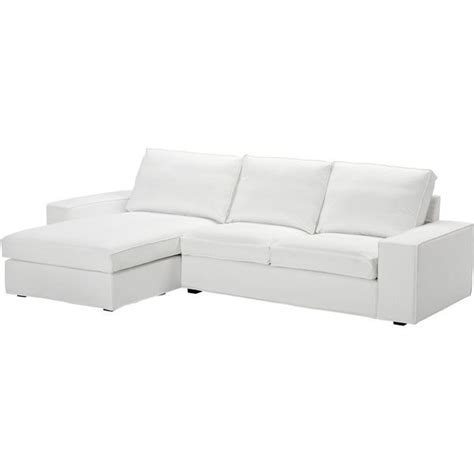 Ikea Kivik 768 Liked On Polyvore Ikea Sofa White Chaise Lounge