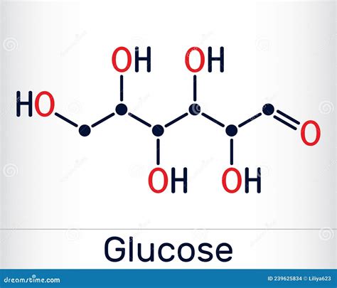 Monosaccharide Glucose Fructose Galactose Molecular Structures 3d
