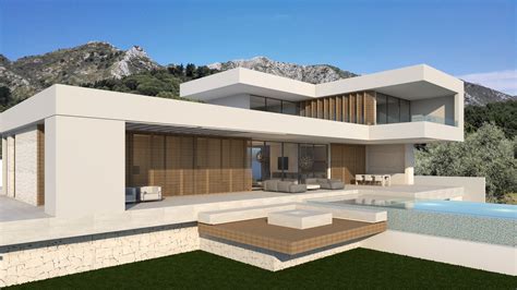 Stunning new modern luxury designer villa with views, marbella golden mile. Design - Modern Villas