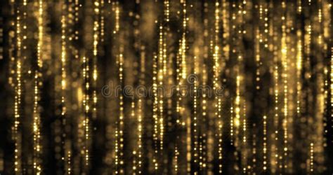 Golden Glitter Rain Gold Particles Sparkling Threads Curtain Bokeh
