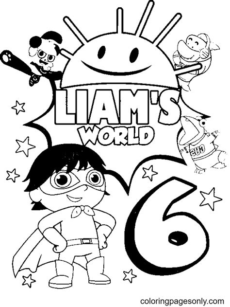 Gus In Ryan S World Coloring Page Free Printable Coloring Pages For