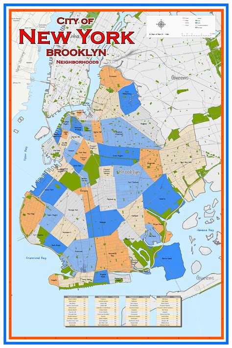 New York City Neighborhood Map United States Map
