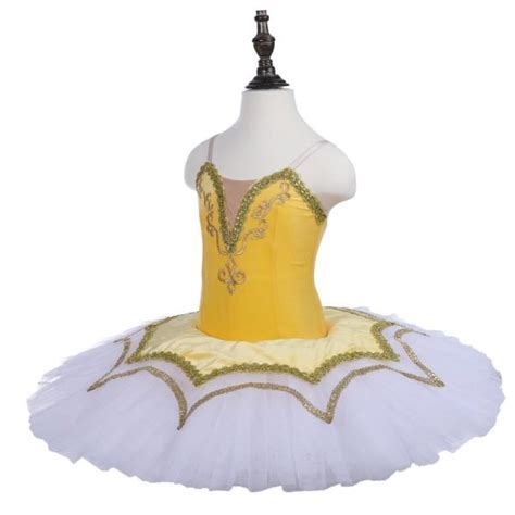Yellow Stretch Ballet Tutu Free Delivery Twirling Ballerinas