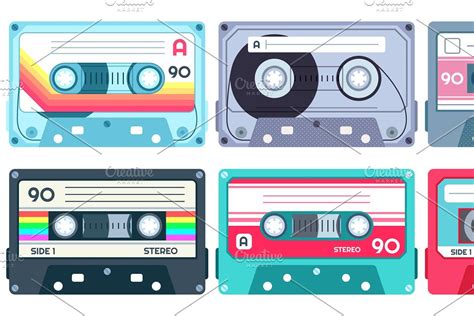 Retro Music Cassette Stereo Dj Tape Music Cassette Retro Music
