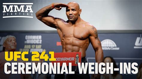 Ufc 241 Ceremonial Weigh In Highlights Mma Fighting Window On The Bay