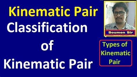 Kinematic Pair Classification Of Kinematic Pair Types Of Kinematic