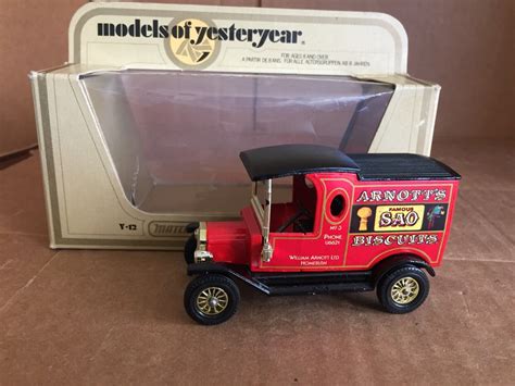 Vintage Matchbox Yesteryear Y Model T Van Arnott S Biscuits Australia Boxed Ebay