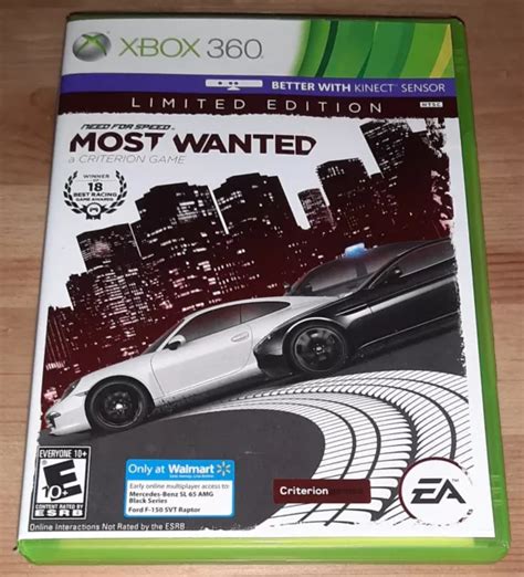 Need For Speed Most Wanted Limited Edition Xbox Walmart Exclusive Picclick