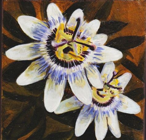Original Purple Passion Flower Oil Painting By Lostandfoundfineart