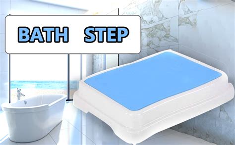 Wefaner Bath Shower Step Stackable Bathtub Non Slip Safety Step Stool Indoor