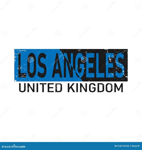 Los Angeles Lettering Typography Graphic T Shirt Print Vector