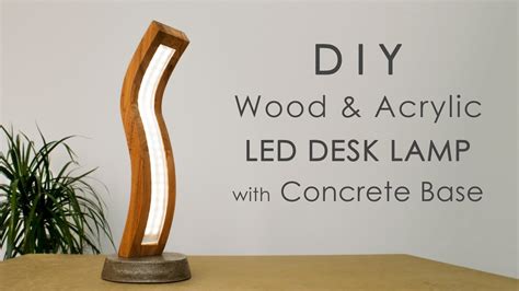 With a flexible neck that extends 20, it easily adjusts the light angle over all your projects. Curved Wood and Acrylic LED Desk Lamp with Concrete Base ...