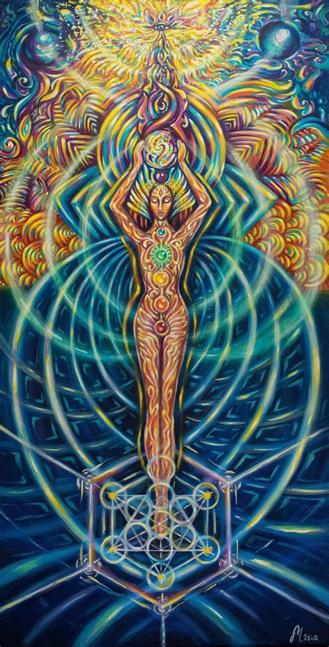 Spiritual Visionary Art With Energy Body Psychedelic Trippy Etsy