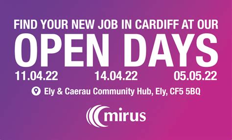 Cardiff Recruitment Open Days Mirus