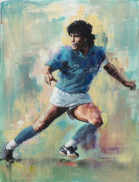 Maradona By Sebastian Domenech Soccer Art Football Art Sports Art