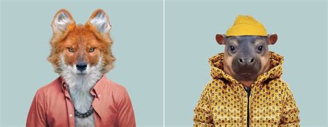 New Humanized Animals By Zoo Portraits Fubiz Media