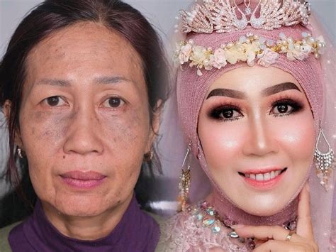 Viral Makeup Artist Indonesia Bikin Wajah Nenek Nenek Jadi Bak Remaja