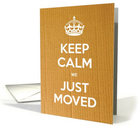 New Address Keep Calm We Just Moved Card 1352470