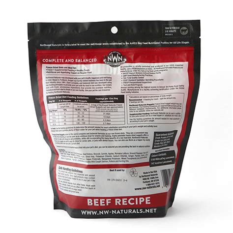 Like all our ranges, our frozen dog food range contains 90% meat, all of which is derived from a single source of protein. Northwest Naturals Freeze Dried Beef Dog Food - All The ...