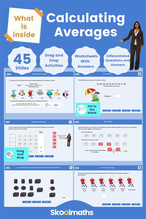 This Is An Interactive Maths Lesson On Calculating Averages In This