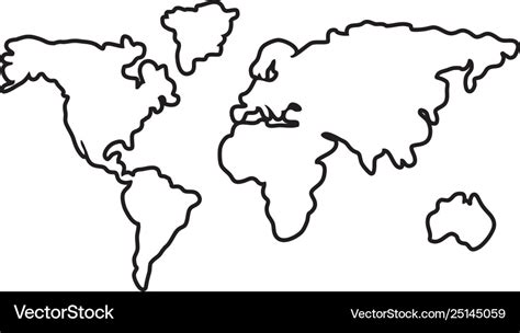 Outline Of Continents Printable 2023 Calendar Printable