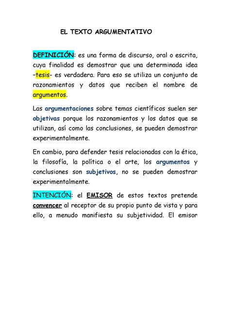 Ejemplo De Un Texto Argumentativo Corto Para Ninos Ejemplo Sencillo Images