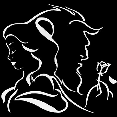 Beauty And The Beast Vinyl Decal Sticker