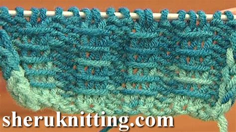 Two By Two Ribbing With Bars Knitting Tutorial 10 Free Knitting Stitch