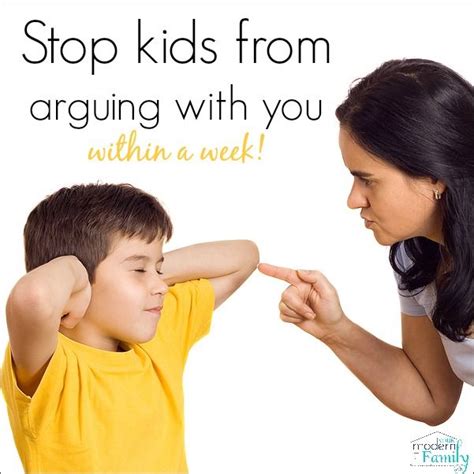 Get Kids To Stop Arguing