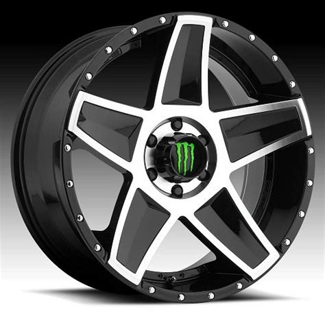 Dropstars Monster Energy Edition 648mb Machined Black Custom Wheels